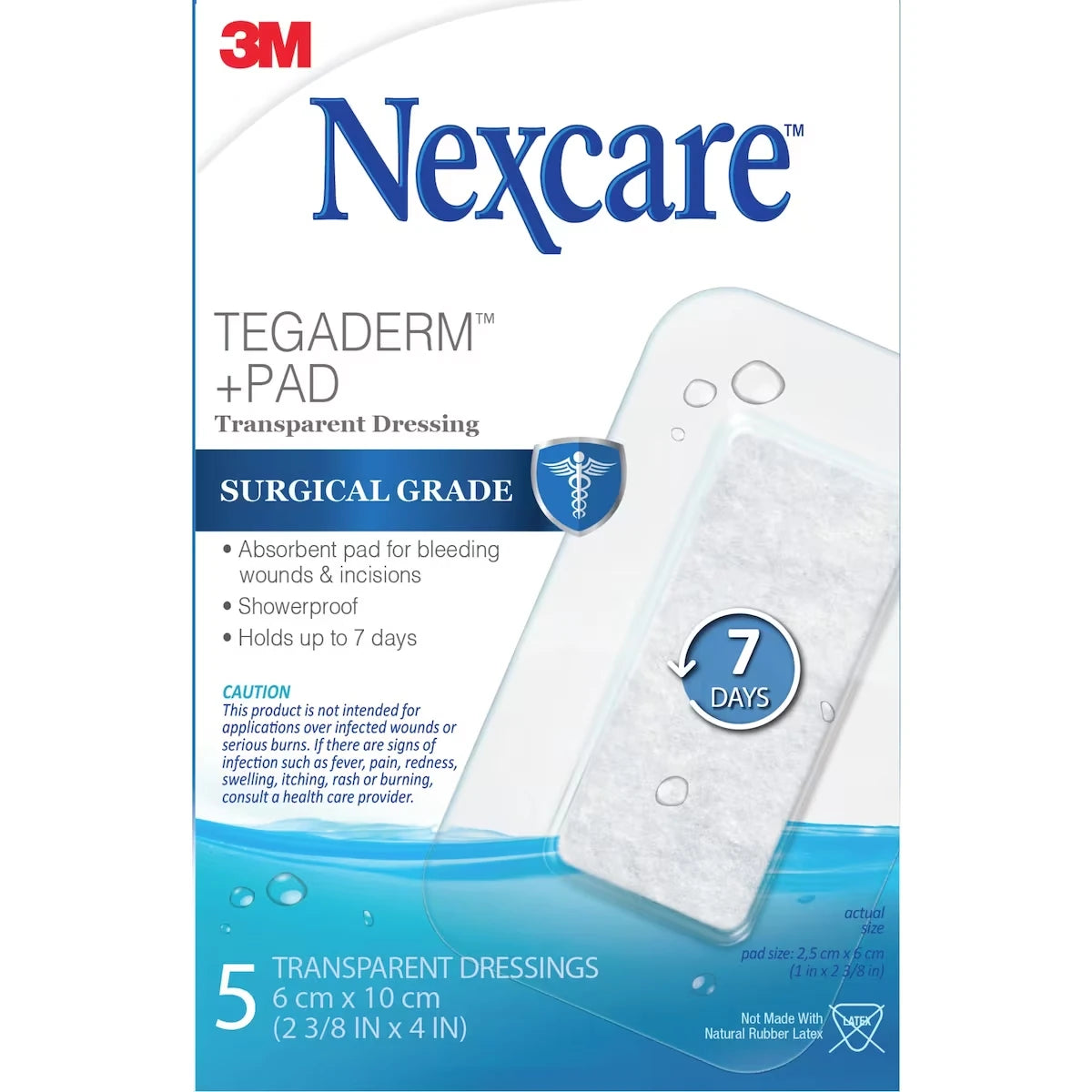 Nexcare TegadermTM + Pad, 5 pk 5 pack view 2