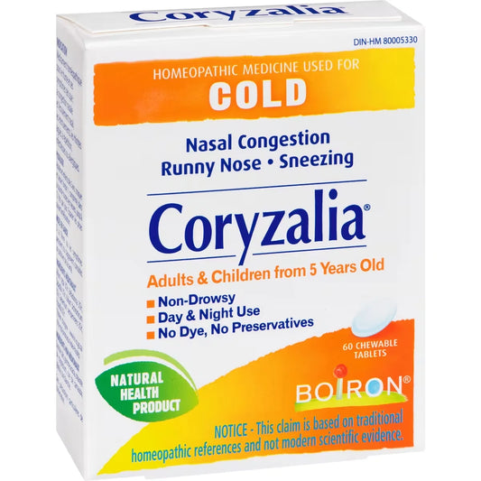 Boiron Coryzalia for Cold Symptoms product detail