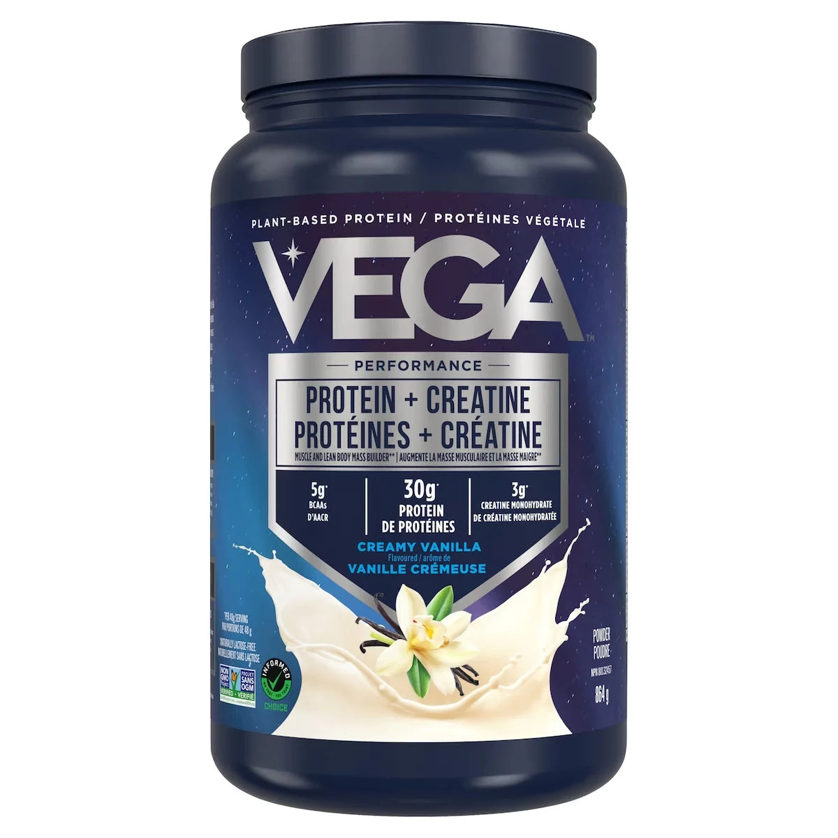 Vega Protein + Creatine CA Vanilla (864g) front package