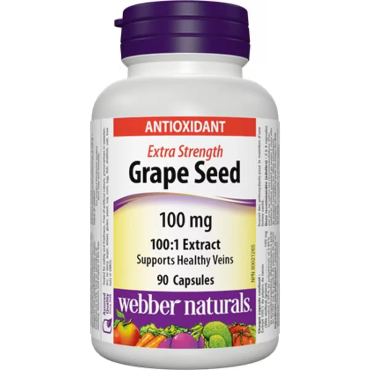 Webber Grape Seed Extra Strength 100 mg front package