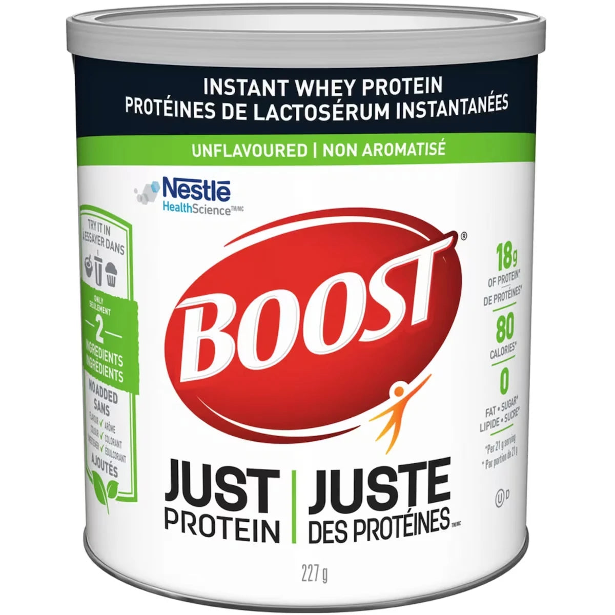 Boost Just ProteinTM Powder 227 G front package