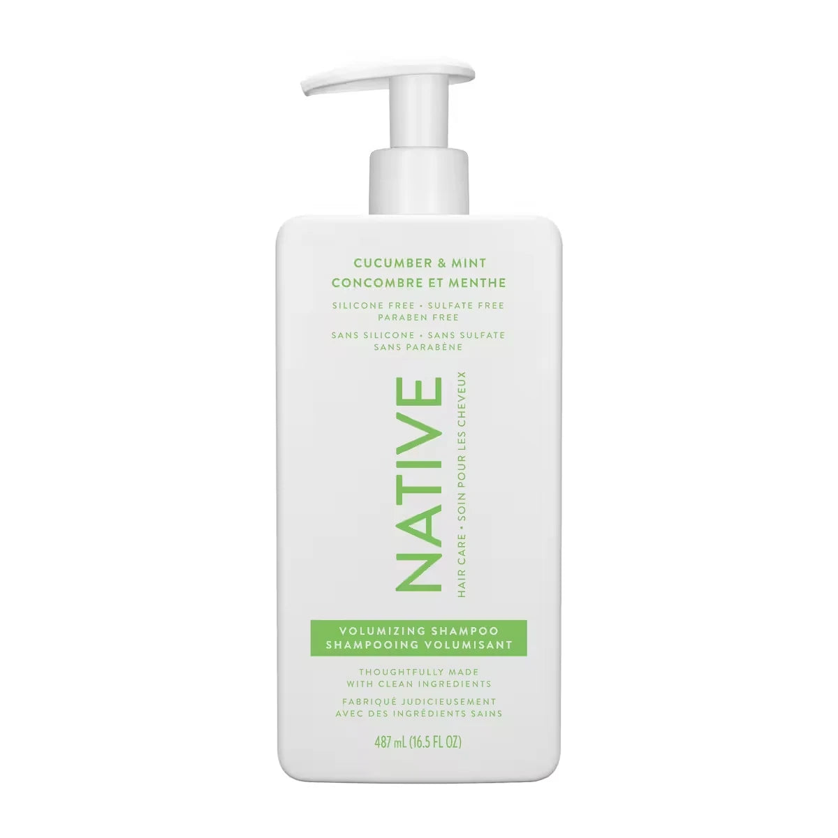 Native Cucumber & Mint Volumizing Shampoo front package