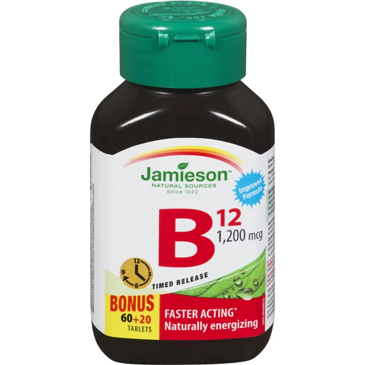 Jamieson Vitamin B12 1,200 Mcg Timed Release Tablets front package