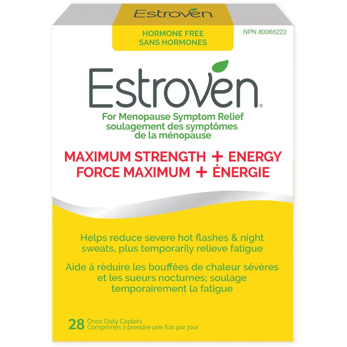 Estroven Maximum Strength + Energy front package