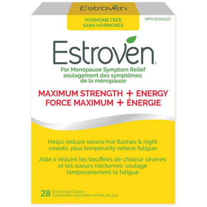 Estroven Maximum Strength + Energy front package