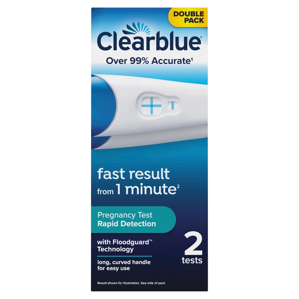 Clearblue Rapid Detection Pregnancy Test Kit, Home Pregnancy Test, 2 Tests product image