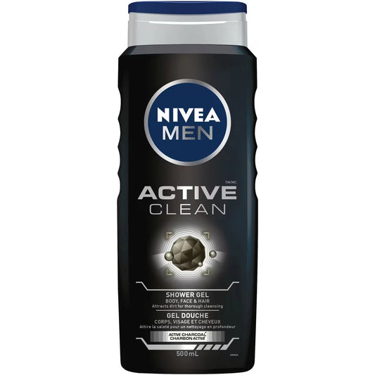 Nivea Men Active Clean Shower Gel front package