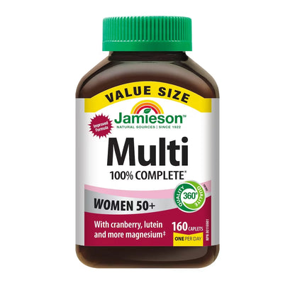 Jamieson 100% Complete Multivitamin for Women 50+ Value Size front package
