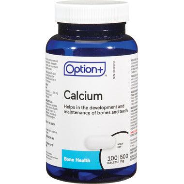 Option+ Calcium 500mg 100 Tablets