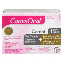 CanesOral Combi 1 Day Oral Capsule + Extra Strength External Cream