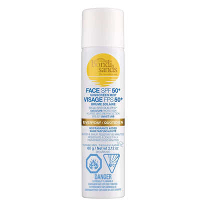 Bondi Sands SPF 50+ Everyday Sunscreen Face Mist 60g front package