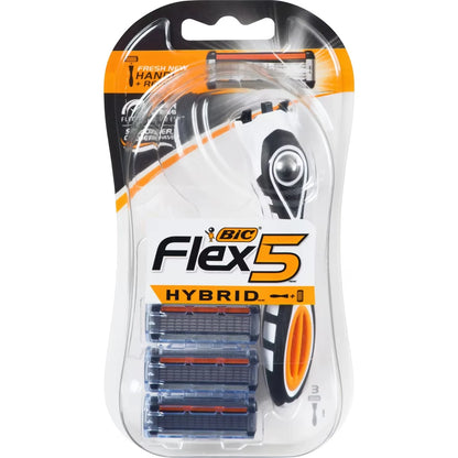 Bic Hybrid Flex 5 Razor front package