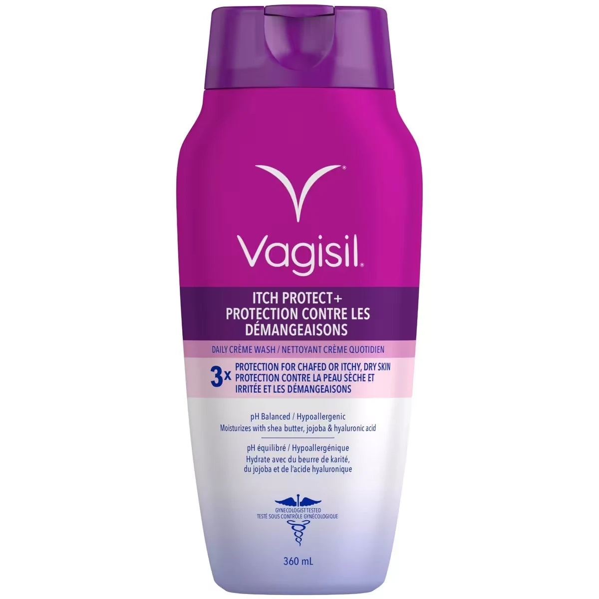 Vagisil Itch Protect+ Daily Crème Wash front package