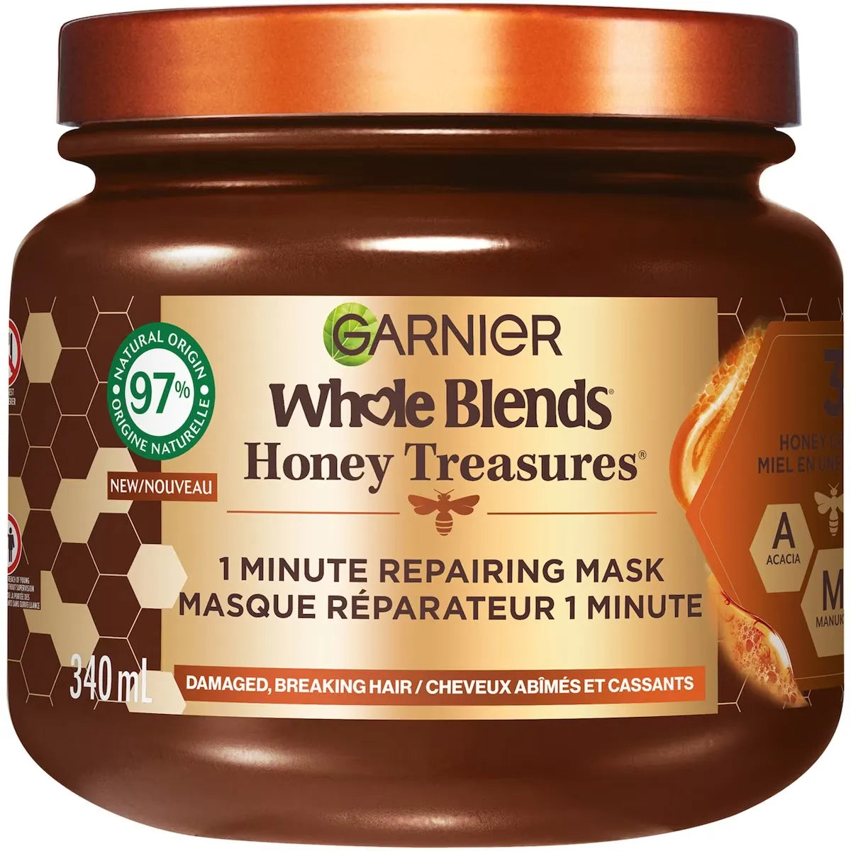 Garnier Honey Treasures Hair Mask for Damaged Hair front package