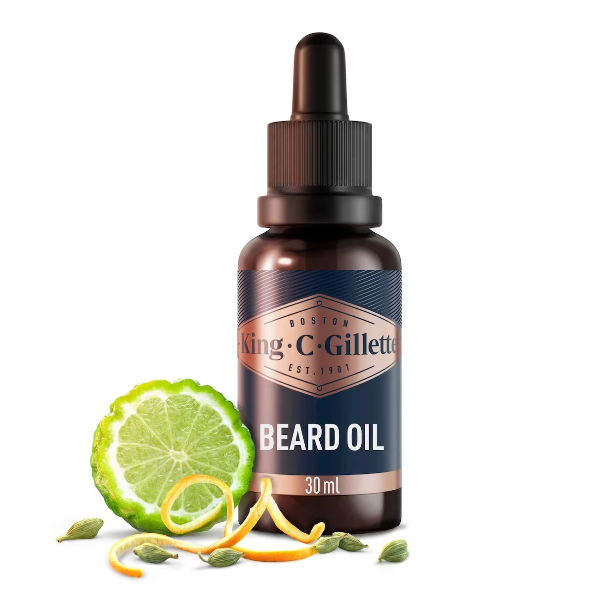 Gillette King C. Beard Oil with argan oil for a smooth, soft beard, 1oz product image