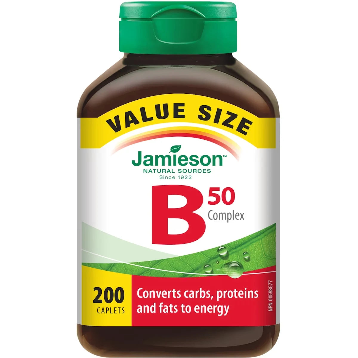 Jamieson B Complex Caplets, 50 mg Value Pack front package