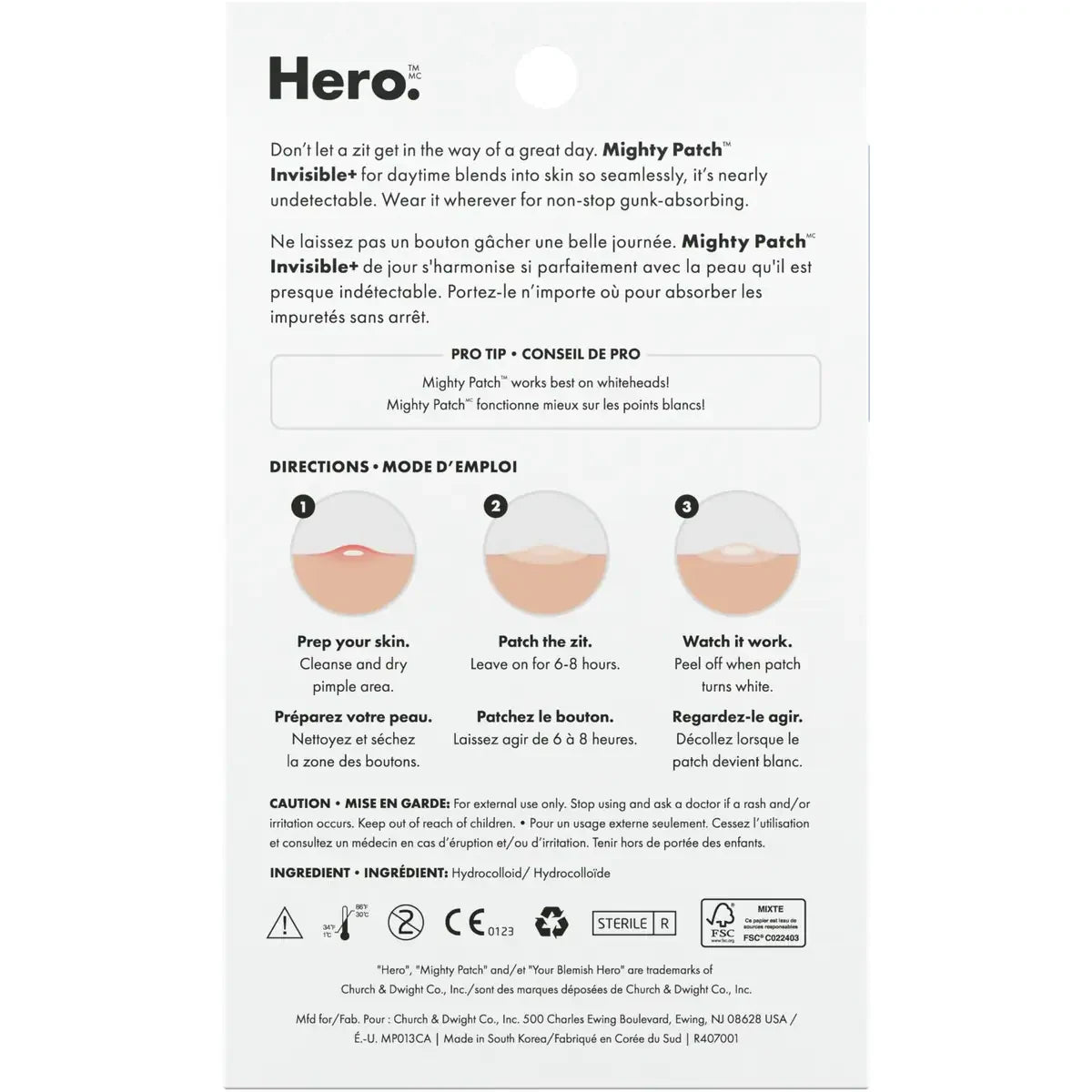 Hero Cosmetics Mighty Patch Invisible+ product detail