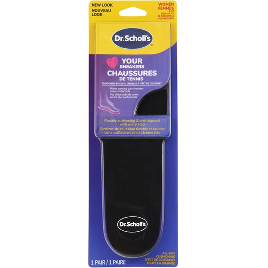 Dr. Scholl's Love Your SNEAKERS Full Length Insoles, Women, Size 6-10 front package