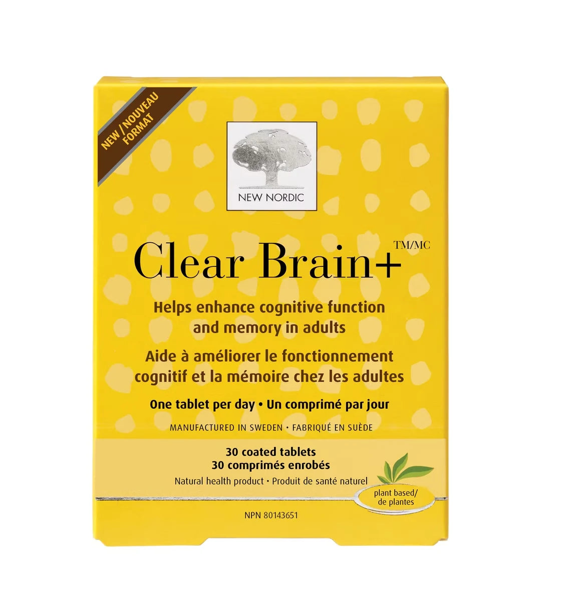 New Nordic Clear Brain front package