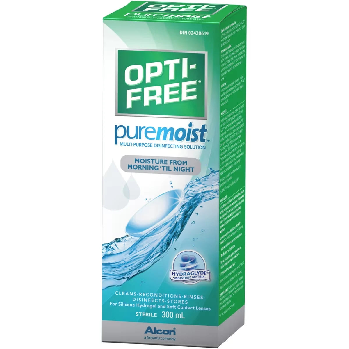 Opti-Free PureMoist® Multipurpose Contact Lens Solution front package