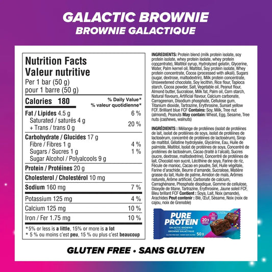 Pure Protein Galactic Brownie Bar 6 Bars x 50 g product detail