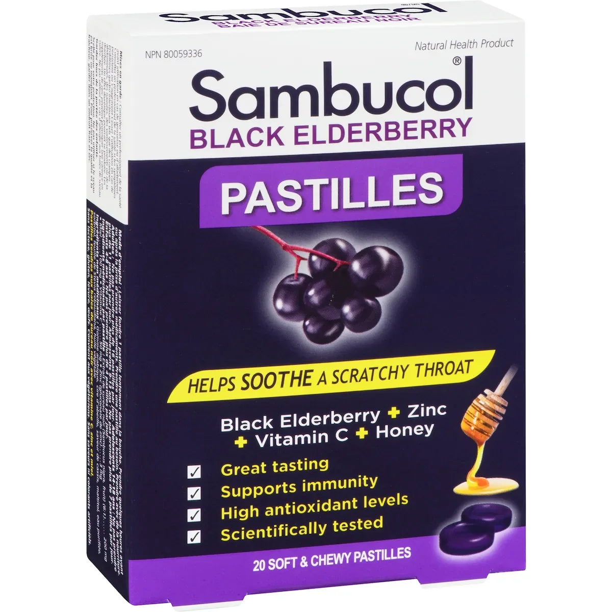 Sambucol Black Elderberry Pastilles product detail