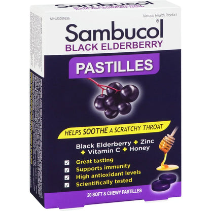 Sambucol Black Elderberry Pastilles product detail