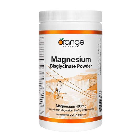 Orange Naturals Magnesium Glycinate 400mg - Powder front package