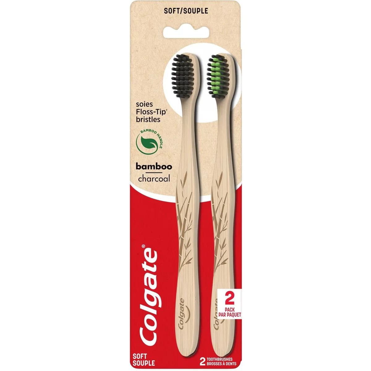 Colgate Bamboo Charcoal Manual Toothbrush front package