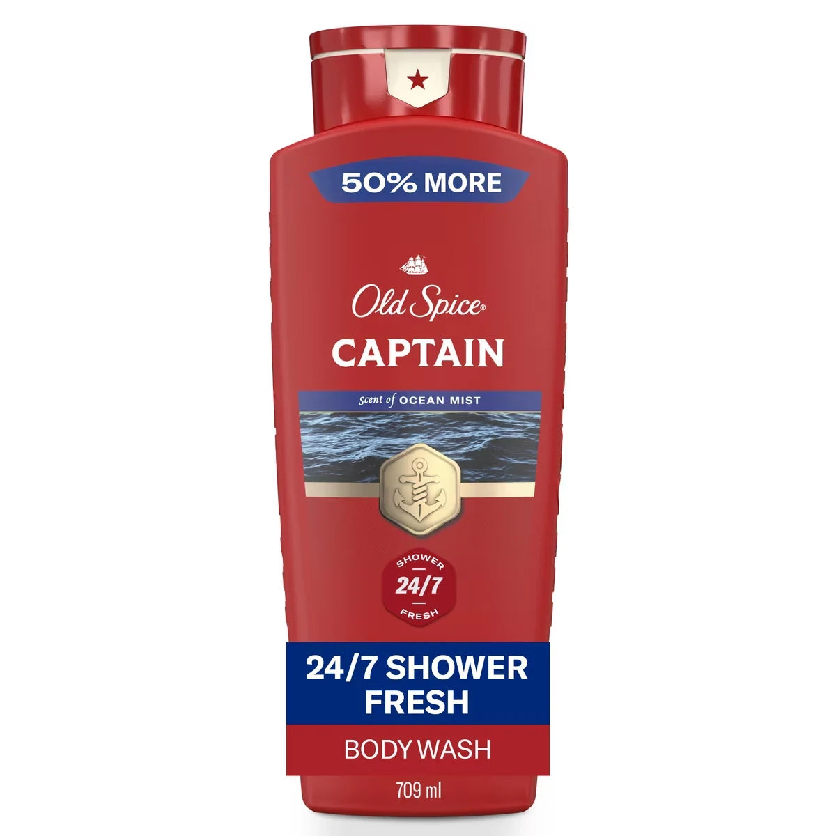 Old Spice Red Collection Body Wash for Men, Captain Scent front package