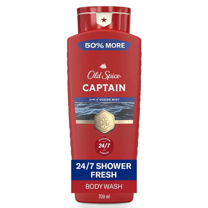Old Spice Red Collection Body Wash for Men, Captain Scent front package