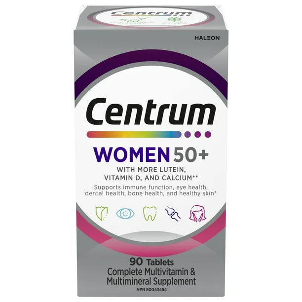 Centrum Multivitamine pour femmes de 50 ans et plus, 90 comprimés