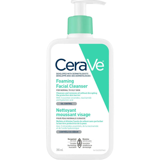 CeraVe Foaming Facial Cleanser for Normal to Oily Skin 355ml