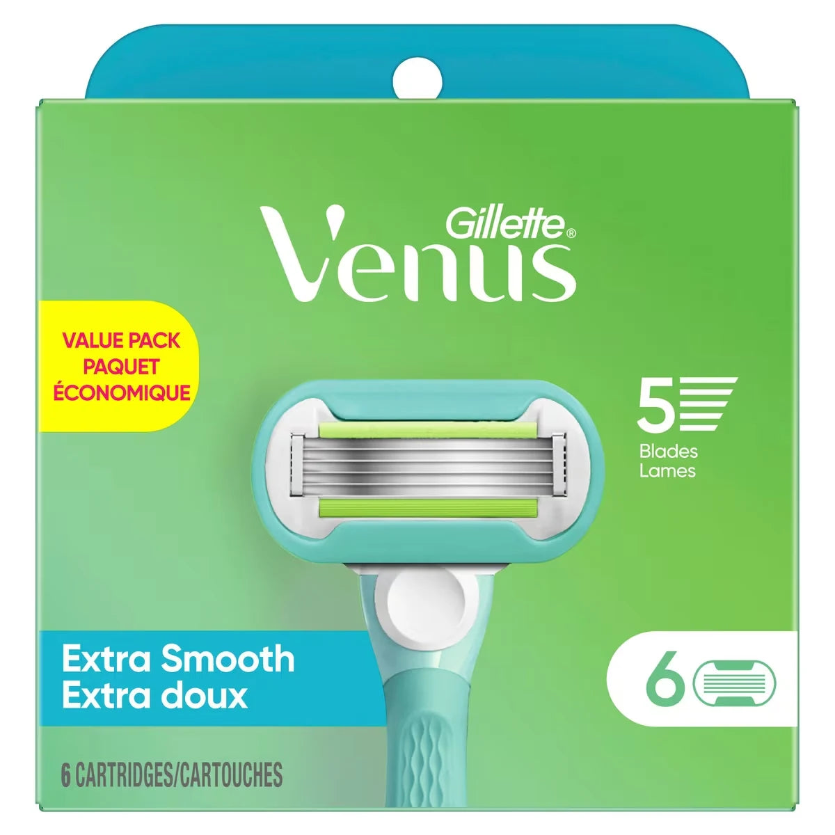Venus Gillette Extra Smooth Women's Razor Blade, 6 Refills product detail