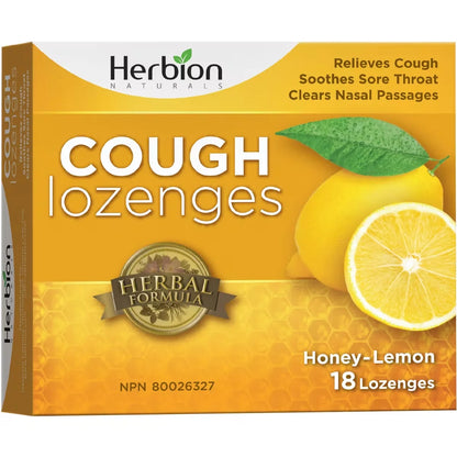 Herbion Cough Lozenge Honey Lemon front package