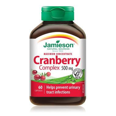 Jamieson Concentré Maximum Complexe De Canneberge 500 mg 60 gélules