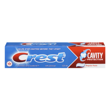 Crest Plus Protection Carie avec dentifrice au fluor actif 125 ml