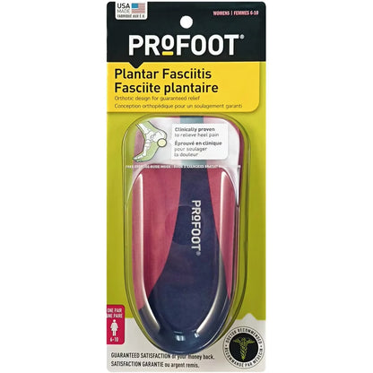 Profoot Plantar Fasciitis, Women’s front package