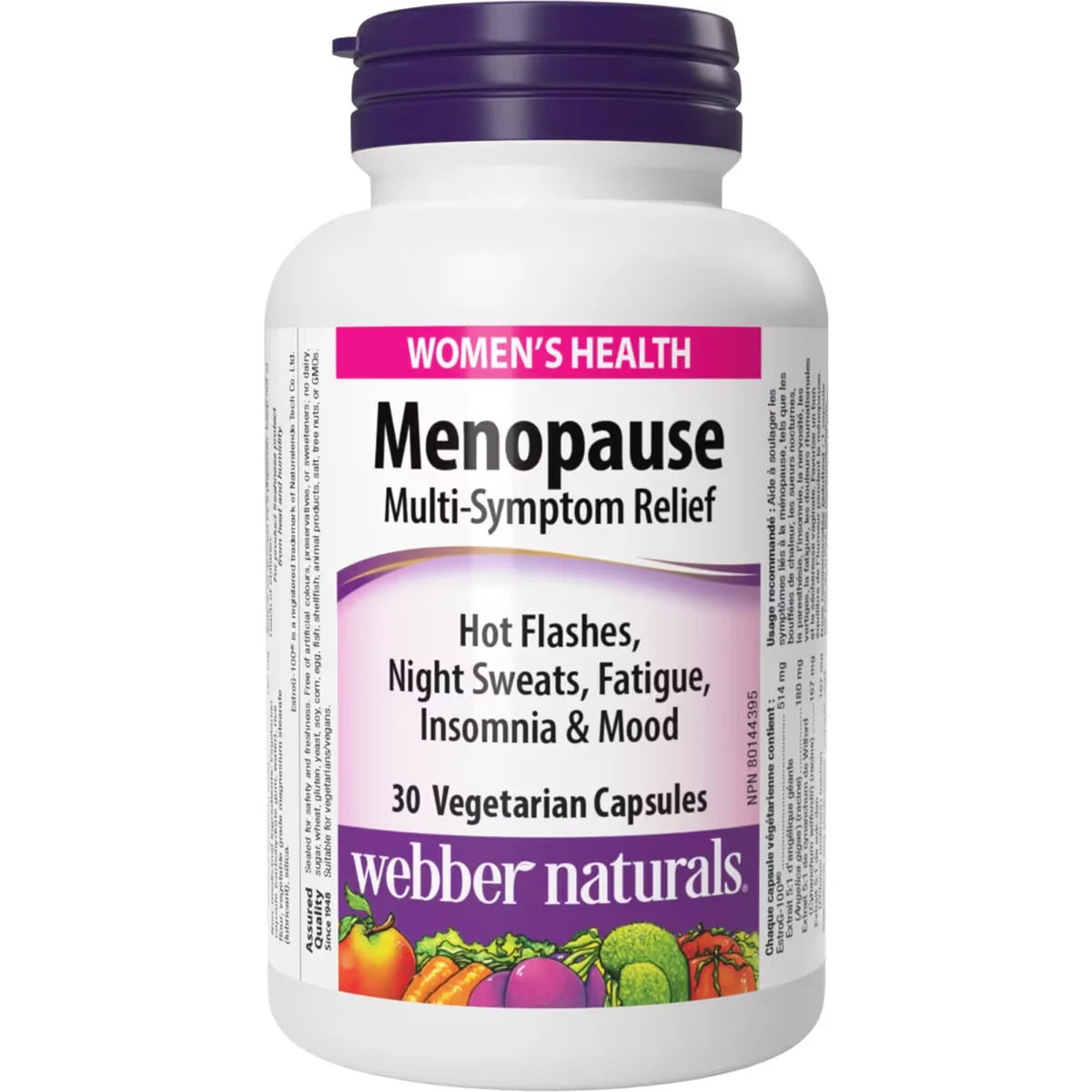 Webber Menopause front package
