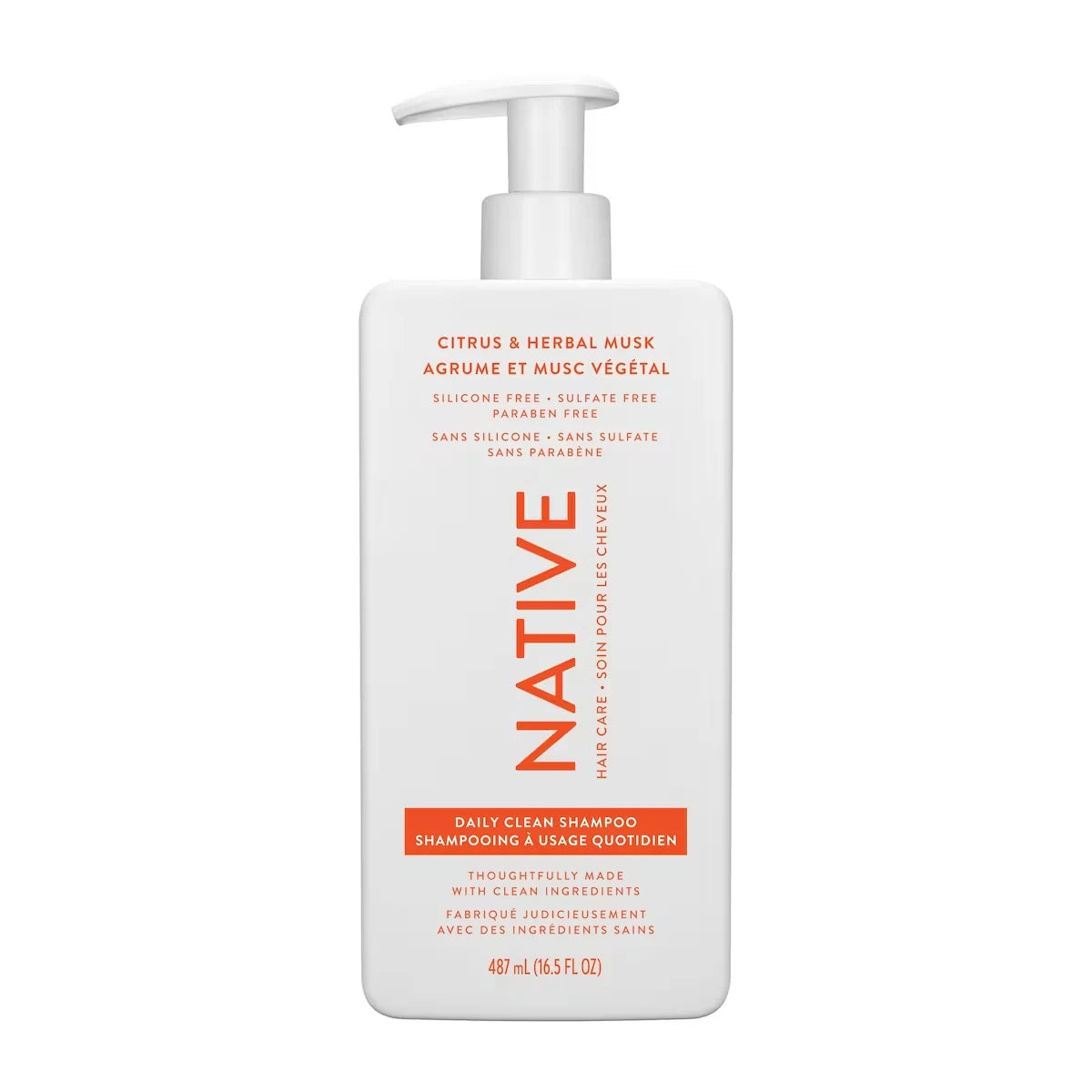 Native Daily Clean Citrus & Herbal Musk Shampoo front package