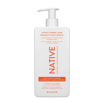 Native Daily Clean Citrus & Herbal Musk Shampoo front package