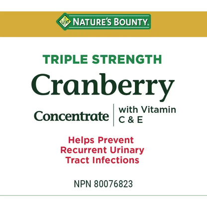 Natures Bounty Cranberry Concentrate With Vitamins C & E product detail