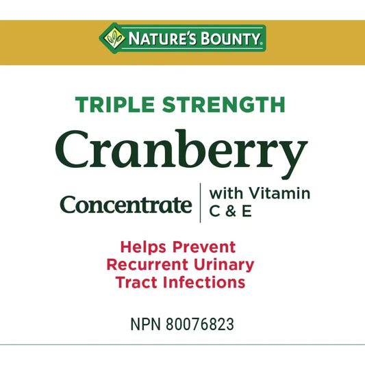 Natures Bounty Cranberry Concentrate With Vitamins C & E product detail