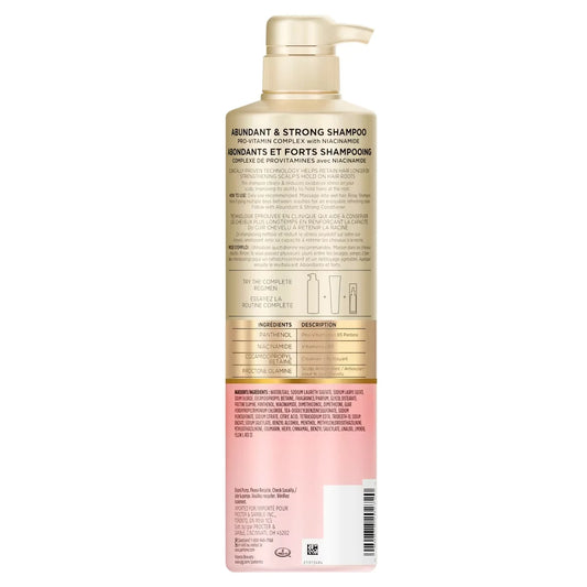 Pantene Abundant & Strong Shampoo with Pro-Vitamin B5 Complex and Niacinamide product detail