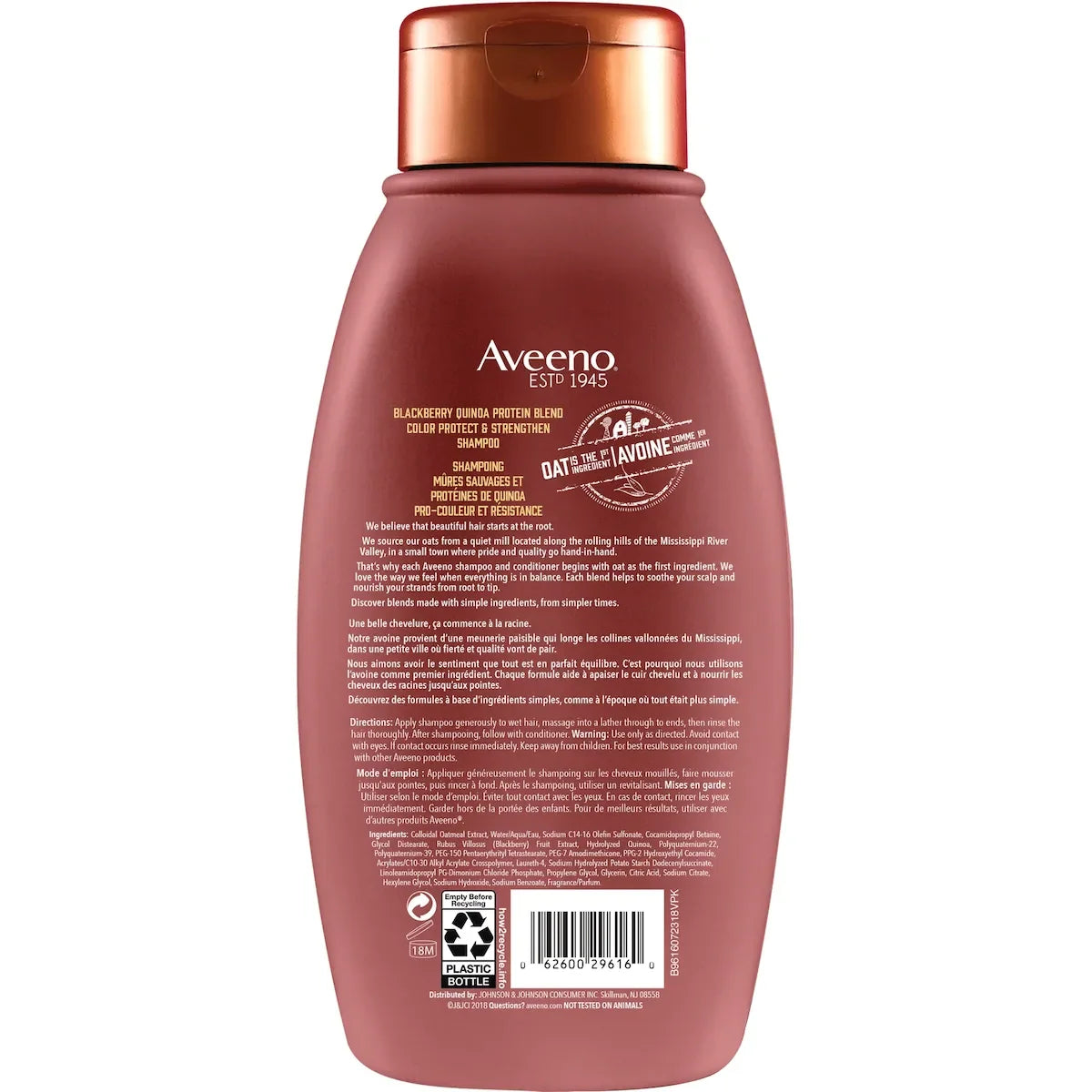 Aveeno Blackberry & Quinoa Color-Protecting Shampoo product detail