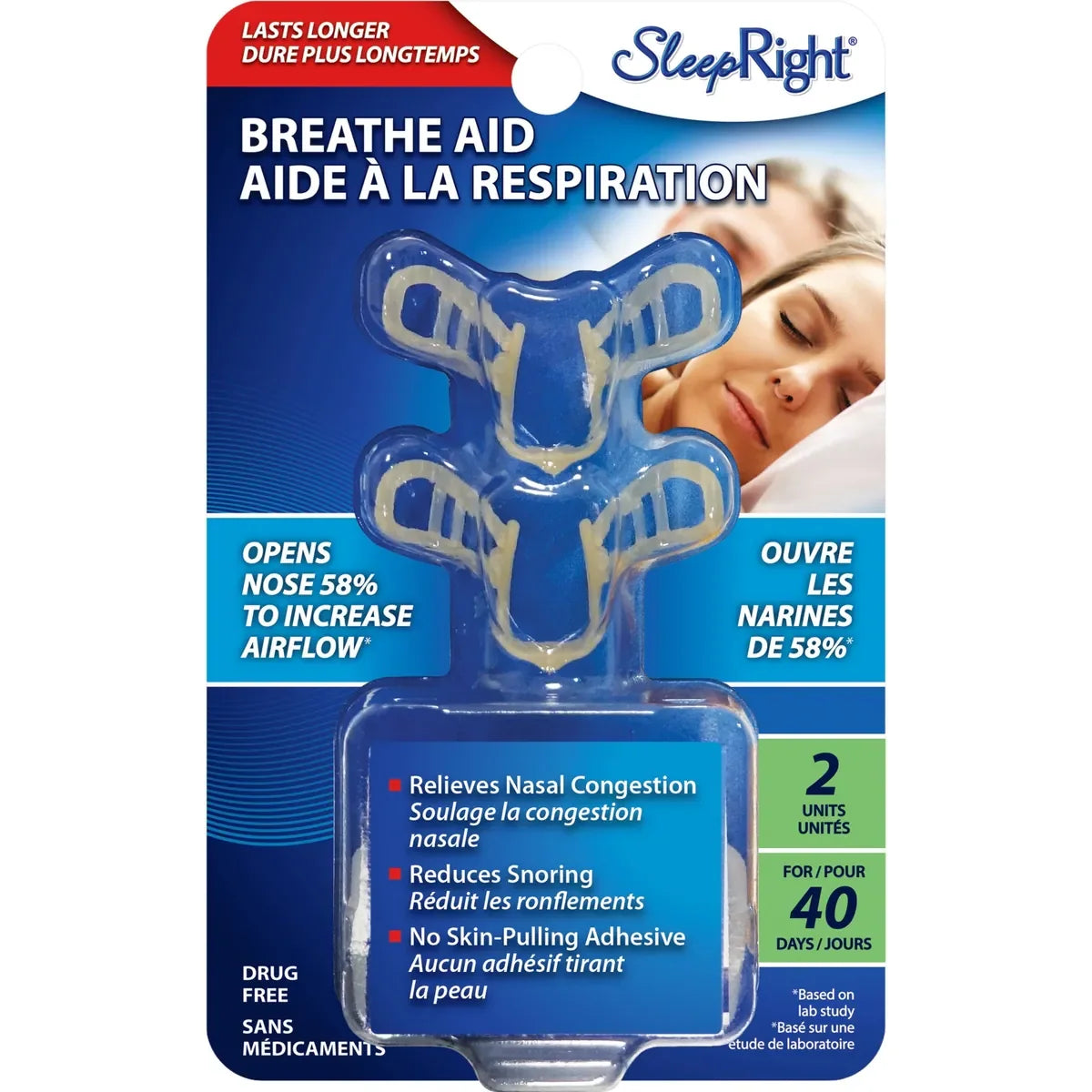 Sleep Right Nasal Breathe Aid front package
