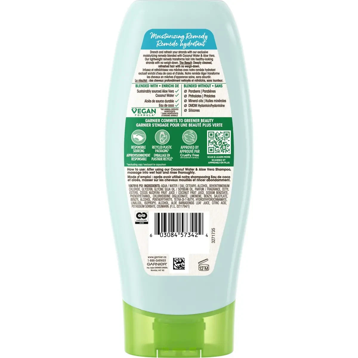 Garnier Whole Blends Coconut Water & Aloe Vera Conditioner product detail