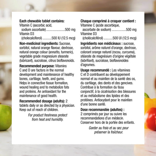 Webber Vitamin C+D3 500 mg / 500 IU Natural Orange product detail