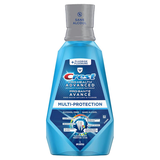Crest Pro-Health Advanced, Extra Deep Clean Mouthwash, Fresh Mint, 1 L product image