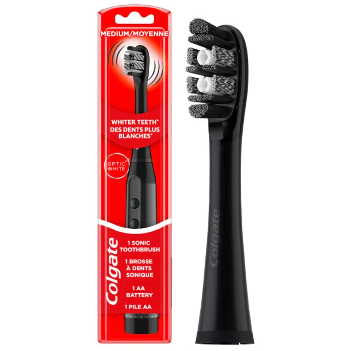 Colgate Optic White Adult Sonic Battery Toothbrush, Medium product image